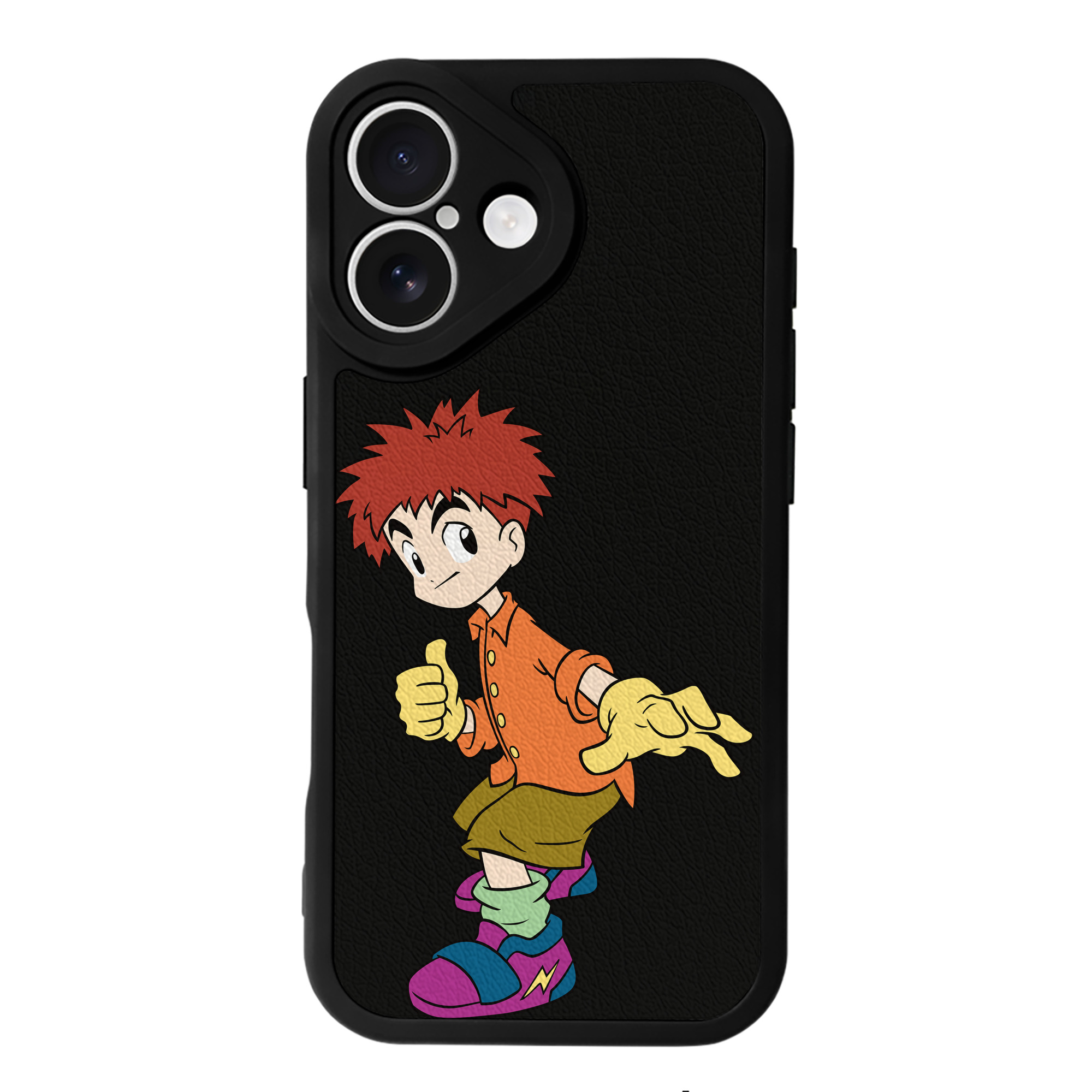 （画像用） Digimon デジタルモンスター/デジモン 【iPhone 16シリーズ対応】シリコンスマホケース（レザー調） 材質：シリコン
